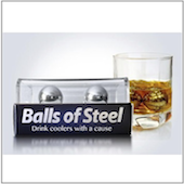 Balls of Steel Whiskey Coolers with a Cause Balls of Steel Drink Coolers